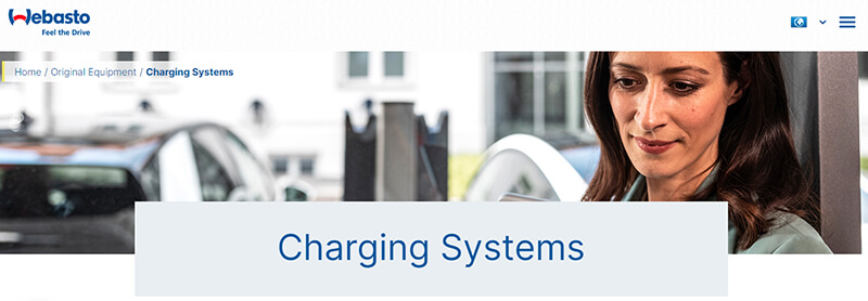 Webasto ev solutions electric vehicle charging