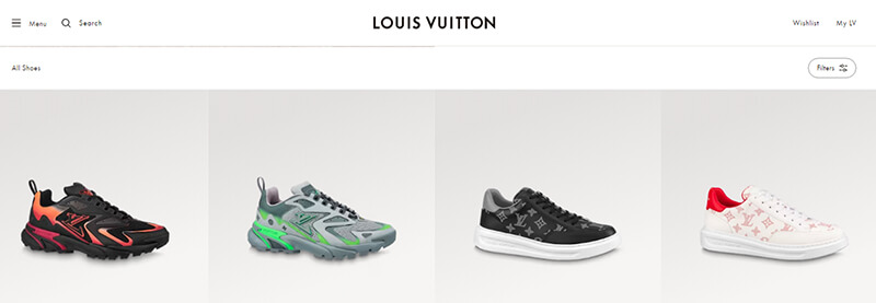 Louis vuitton international shoe brands
