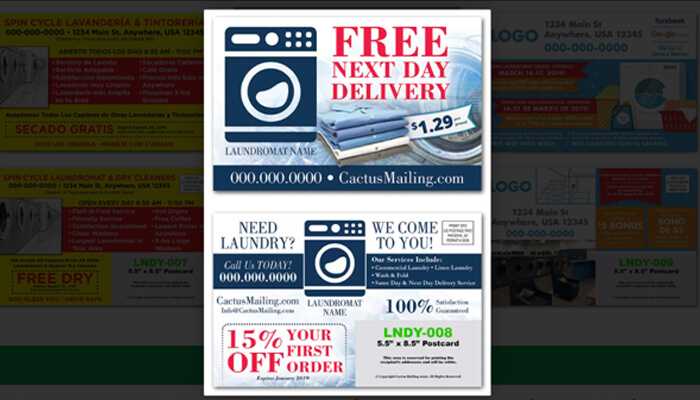 Developing a successful postcard campaign for laundry