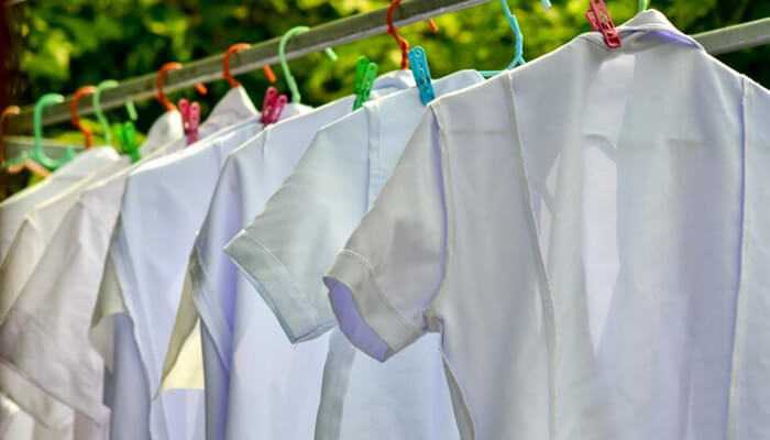 Laundry cleaners: choose air drying over machine drinking