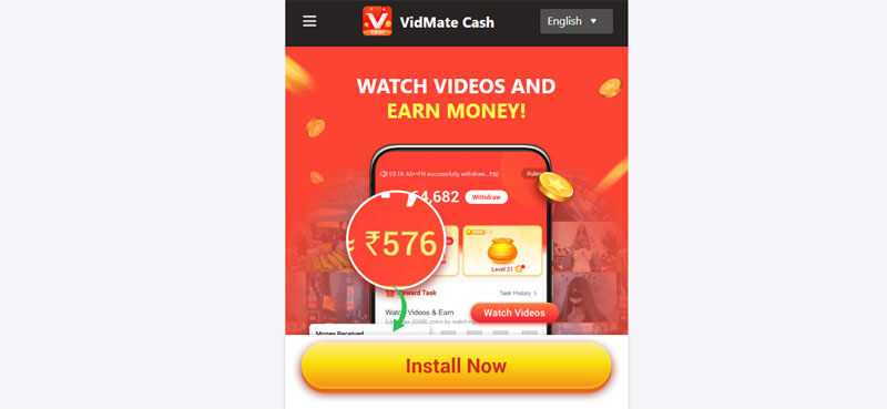 Vidmate cash app