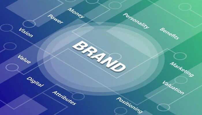 Infographic of brand identity, such as vision, value, and personality, to highlight animation in marketing strategies.