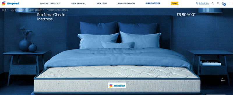 Sleepwell pro nexa classic mattress