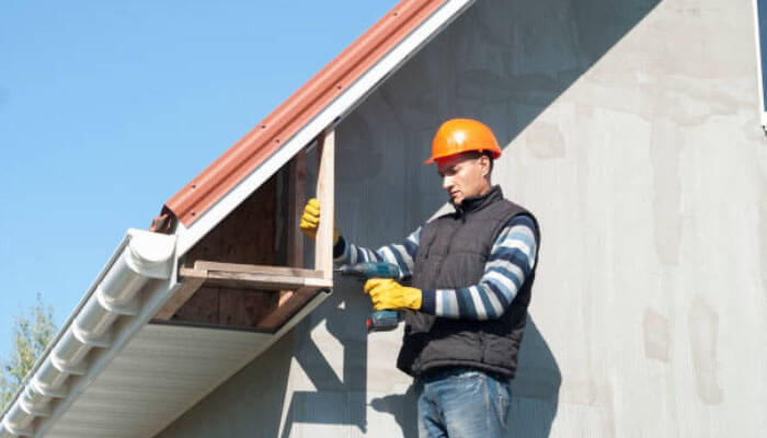 Repairing timber fascia and eaves