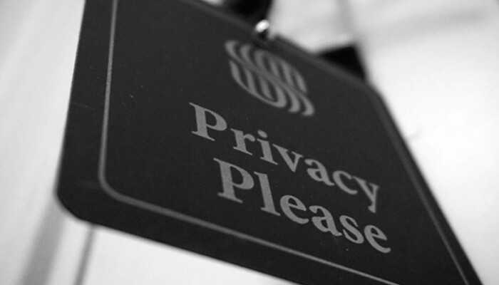 Privacy sign symbolizing the importance of staying safe and secure while gaming online.